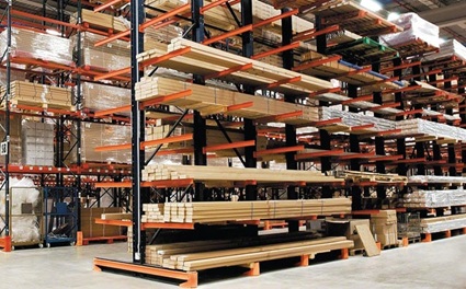 Cantilever Rack components and storage lanes